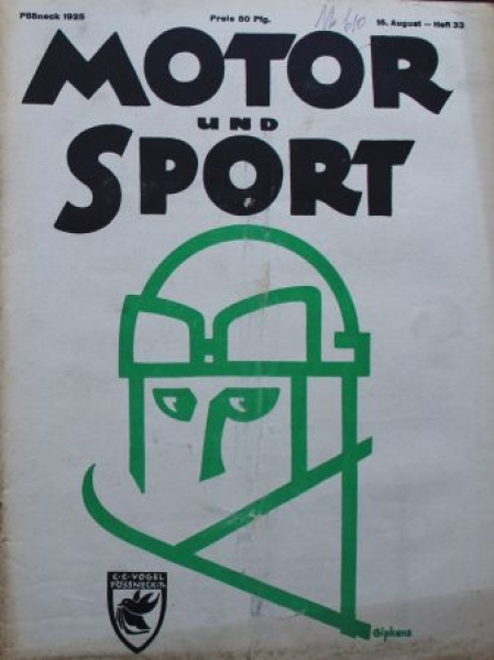 "Motor & Sport" Motor-Magazine Poesneck 1925 (3572)